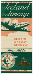 Image: timetable: Iceland Airways and Flugfelag Islands, H.F.