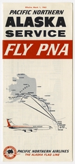 Image: timetable: Pacific Northern Airlines, Alaska service