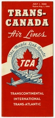 Image: timetable: Trans-Canada Air Lines