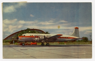 Image: postcard: Aeronaves de Mexico, Douglas DC-6