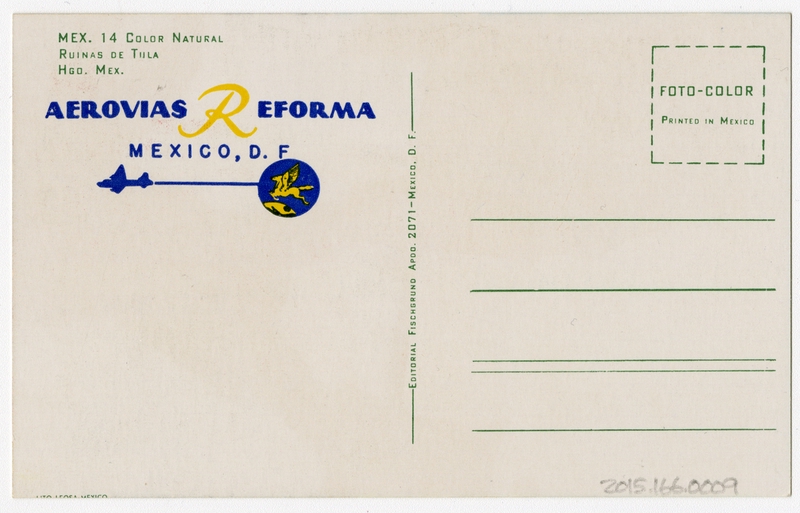 Image: postcard: Aerovias Reforma
