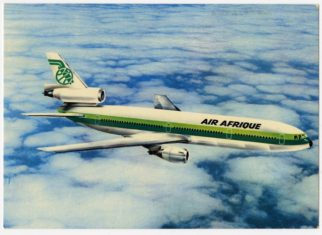 Postcard: Air Afrique, McDonnell Douglas DC-10-30