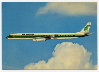 Image: postcard: Air Afrique, Douglas DC-8