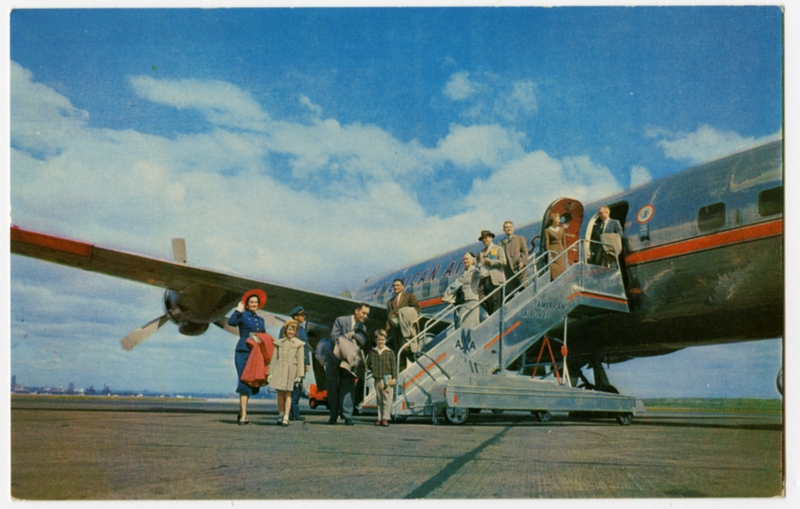 Image: postcard: American Airlines, Douglas DC-6