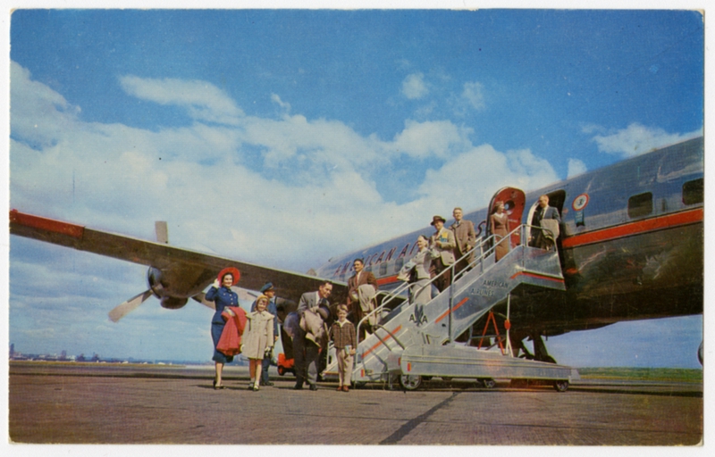 Image: postcard: American Airlines, Douglas DC-6