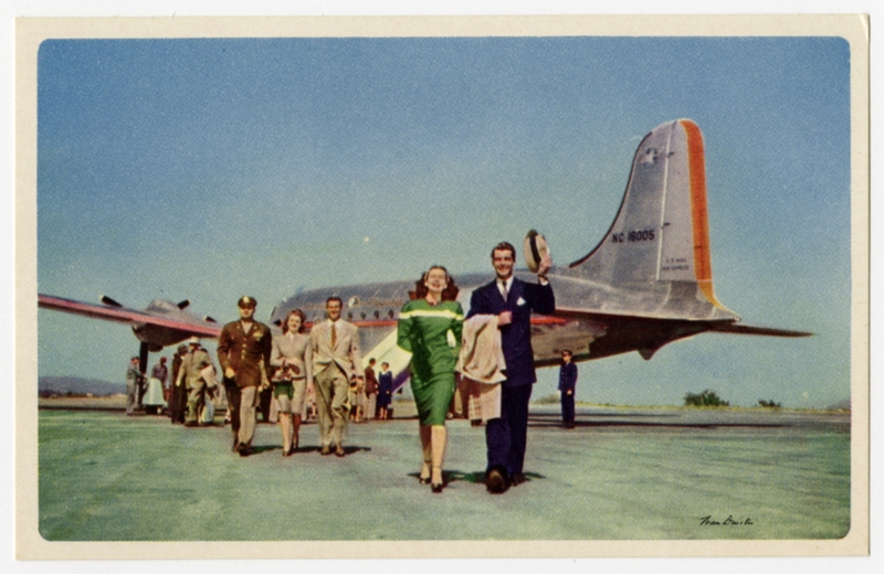 Image: postcard: American Airlines, Douglas DC-6