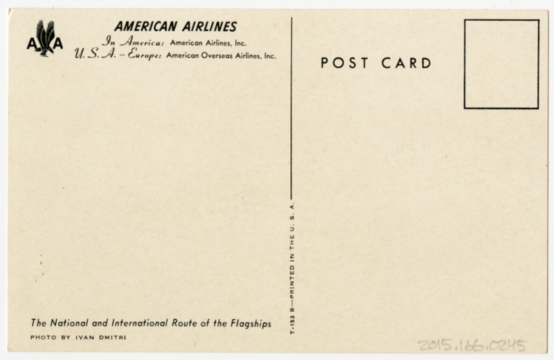 Image: postcard: American Airlines, Douglas DC-6