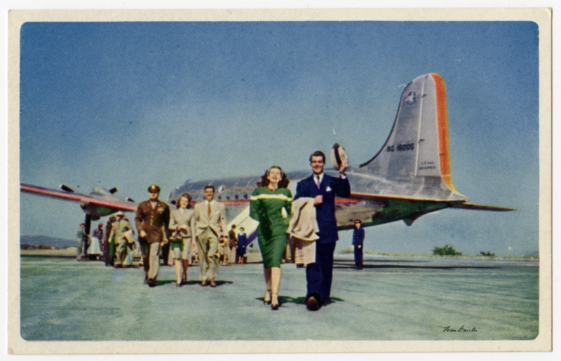 Image: postcard: American Airlines, Douglas DC-6