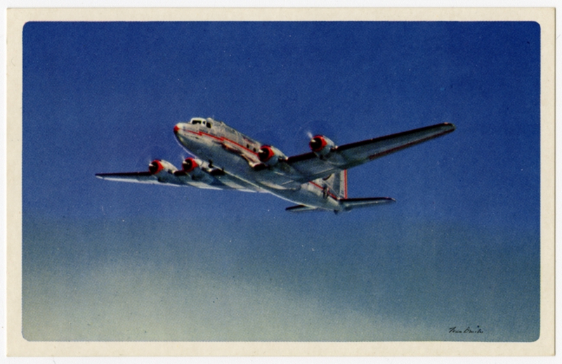 Image: postcard: American Airlines
