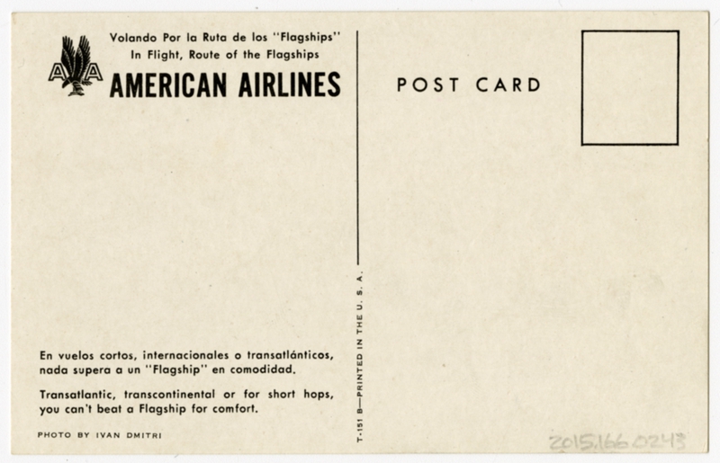 Image: postcard: American Airlines