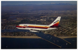 Image: postcard: AirCal, Boeing 737-200