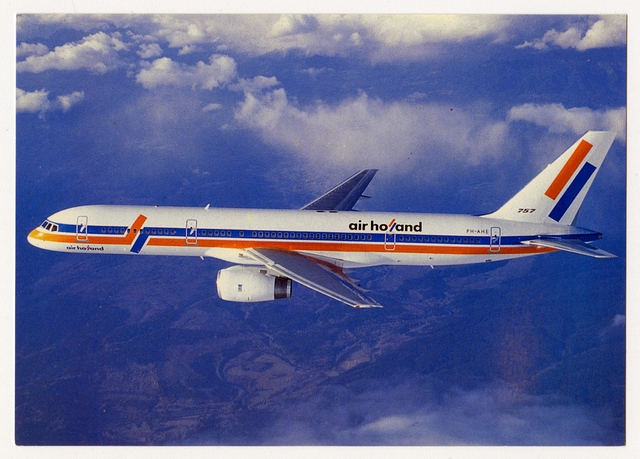 Postcard: Air Holland, Boeing 757-200