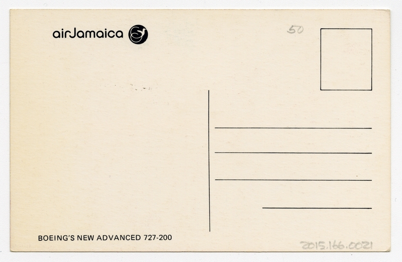 Image: postcard: Air Jamaica, Boeing 727-200
