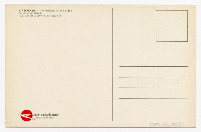 Image: postcard: Air Malawi, BAC One-Eleven