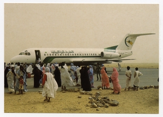 Image: postcard: Air Mauritanie, Fokker F.28-4000 Fellowship