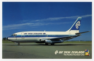 Image: postcard: Air New Zealand, Boeing 737