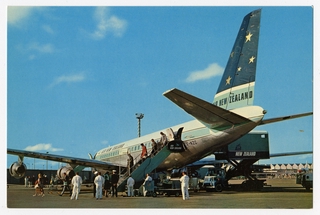 Image: postcard: Air New Zealand, Douglas DC-8-52