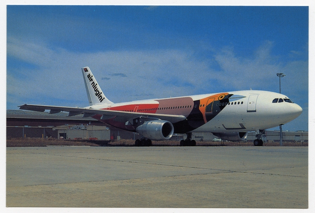 Postcard: Air Niugini, Airbus A300B4