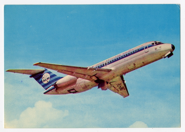 Postcard: ALM Antillean Airlines, Douglas DC-9-10