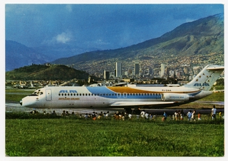 Image: postcard: ALM Antillean Airlines, Douglas DC-9-10