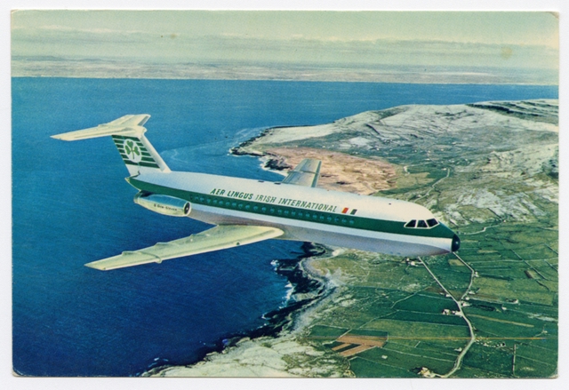 Postcard: Aer Lingus, BAC One-Eleven