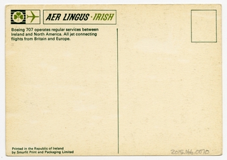 Image: postcard: Aer Lingus, Boeing 707