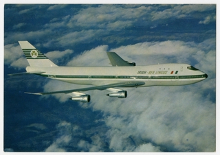 Image: postcard: Aer Lingus, Boeing 747-100