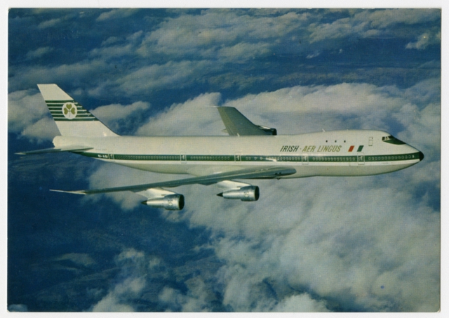Postcard: Aer Lingus, Boeing 747-100