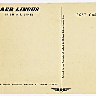 Image #2: postcard: Aer Lingus, Vickers Viscount