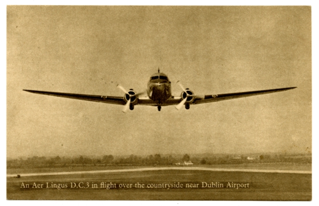 Postcard: Aer Lingus, Douglas DC-3
