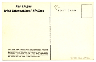 Image: postcard: Aer Lingus, Boeing 707-300