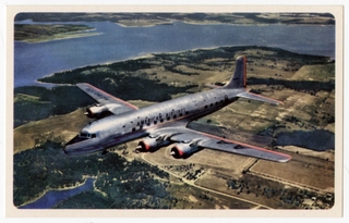 Image: postcard: American Airlines, Douglas DC-6