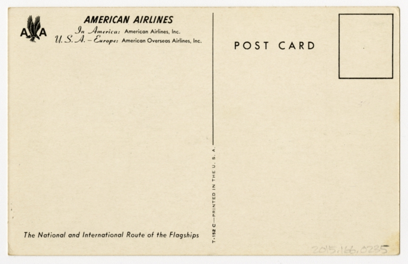 Image: postcard: American Airlines