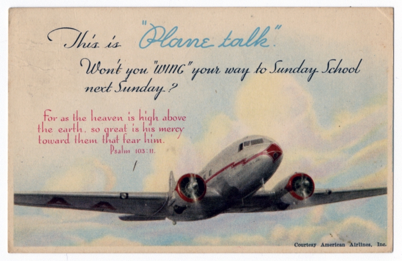 Image: postcard: American Airlines