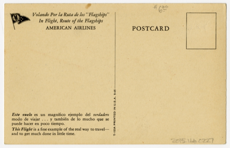 Image: postcard: American Airlines, Douglas DC-3
