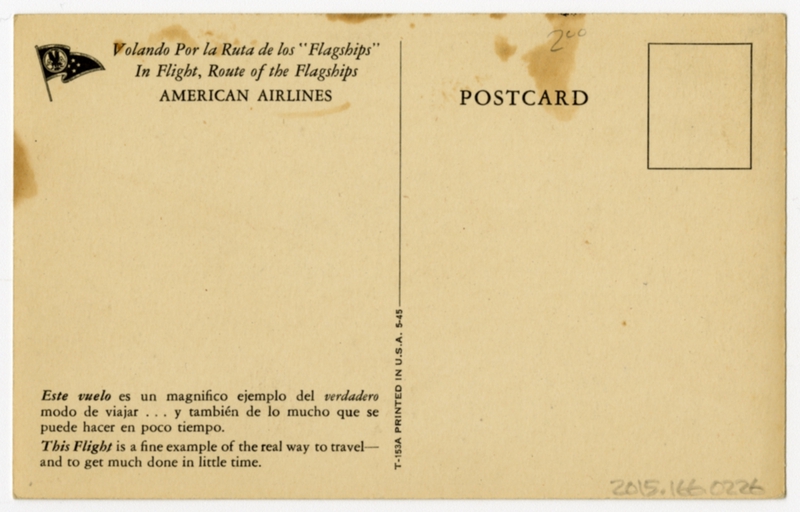 Image: postcard: American Airlines, Douglas DC-3