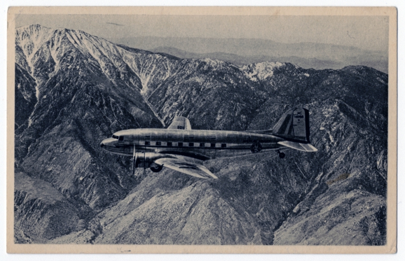 Image: postcard: American Airlines, Douglas DC-3
