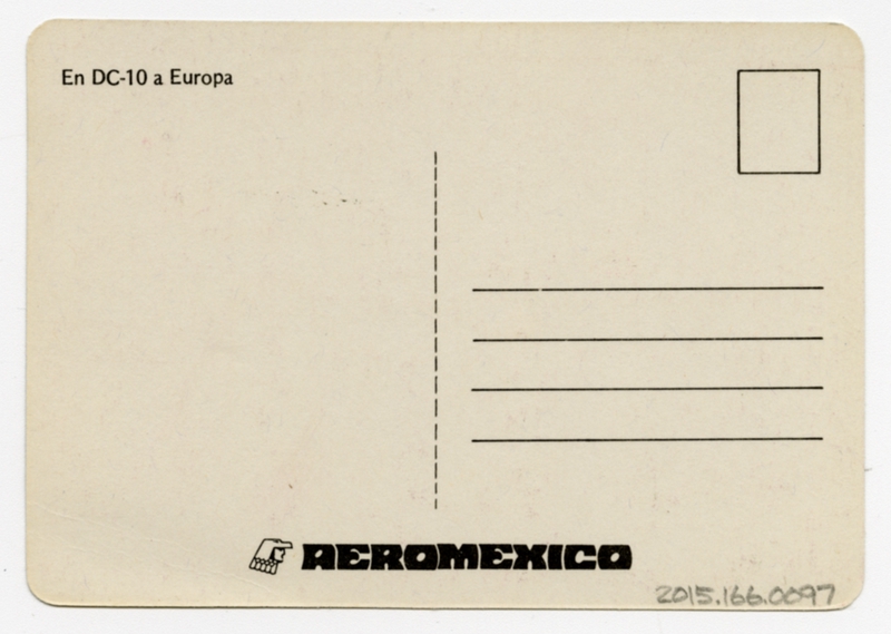Image: postcard: AeroMexico, McDonnell Douglas DC-10