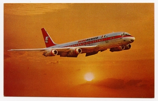 Image: postcard: AeroMexico, Douglas DC-8-51