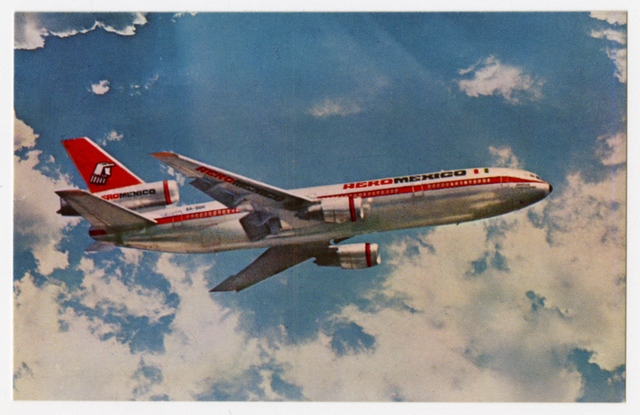 Postcard: AeroMexico, McDonnell Douglas DC-10-30