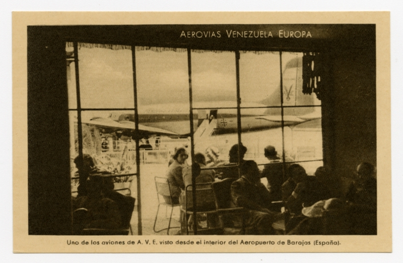 Image: postcard: Aerovias Venezuela Europa, Douglas