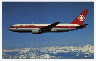 Image: postcard: Air Canada, Boeing 767