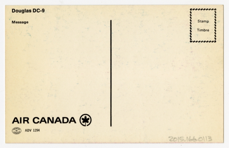 Image: postcard: Air Canada, Douglas DC-9