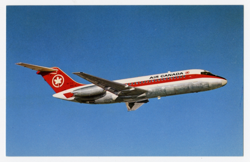 Image: postcard: Air Canada, Douglas DC-9