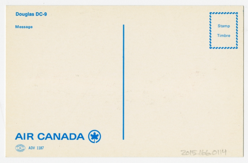 Image: postcard: Air Canada, Douglas DC-9