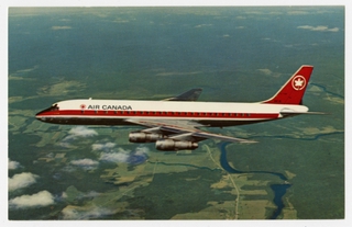 Image: postcard: Air Canada, Douglas DC-8