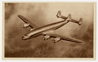Image: postcard: Air France, Lockheed Constellation
