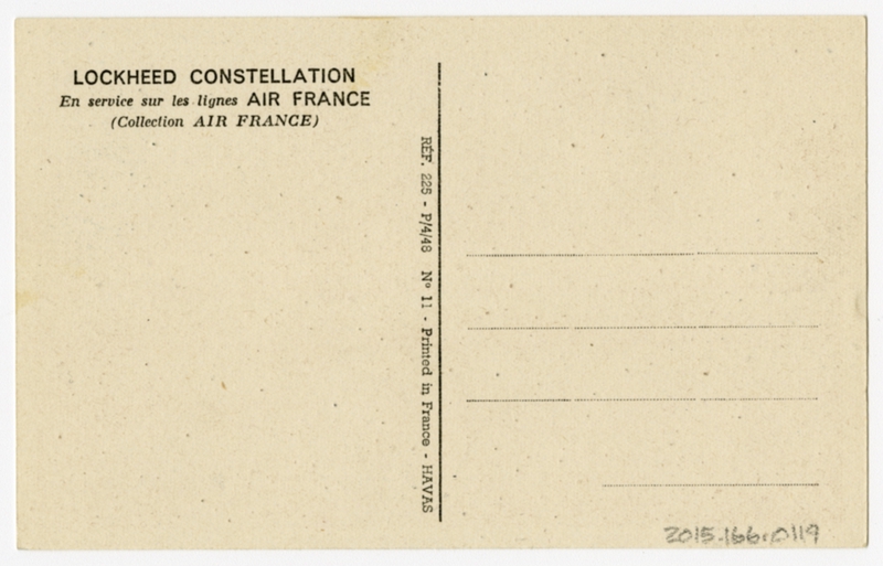 Image: postcard: Air France, Lockheed Constellation