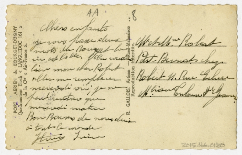 Image: postcard: Air France