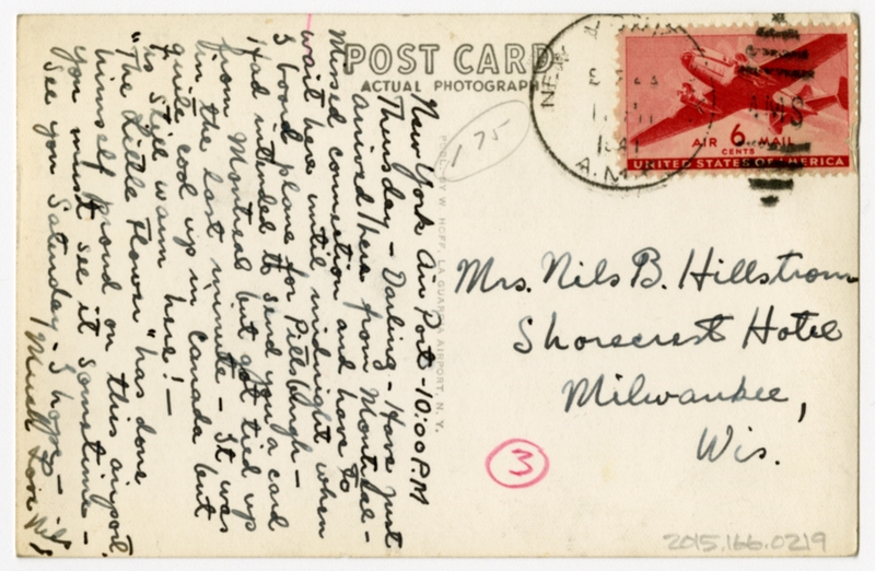 Image: postcard: American Airlines